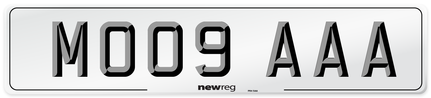 MO09 AAA Number Plate from New Reg